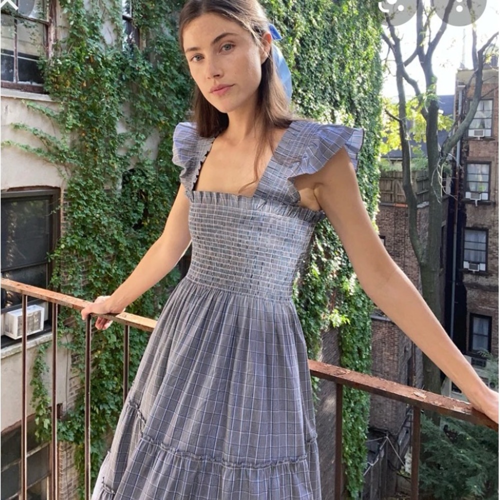 Hill House Home Tai Check Ellie Nap Dress XS
